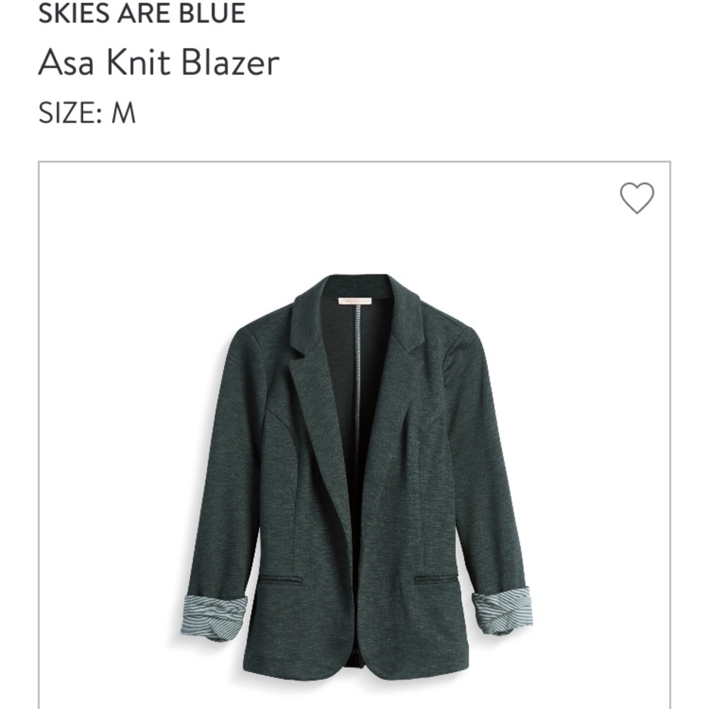 Skies Are Blue Asa Knit Blazer